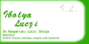 ibolya luczi business card